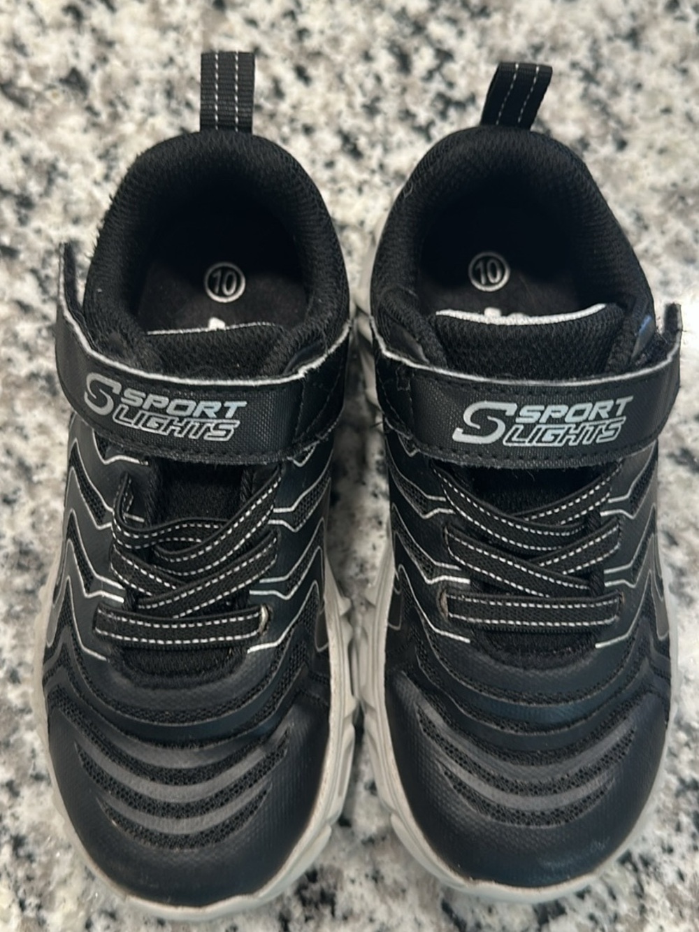 Skechers Black Light-Up Sneakers 10T